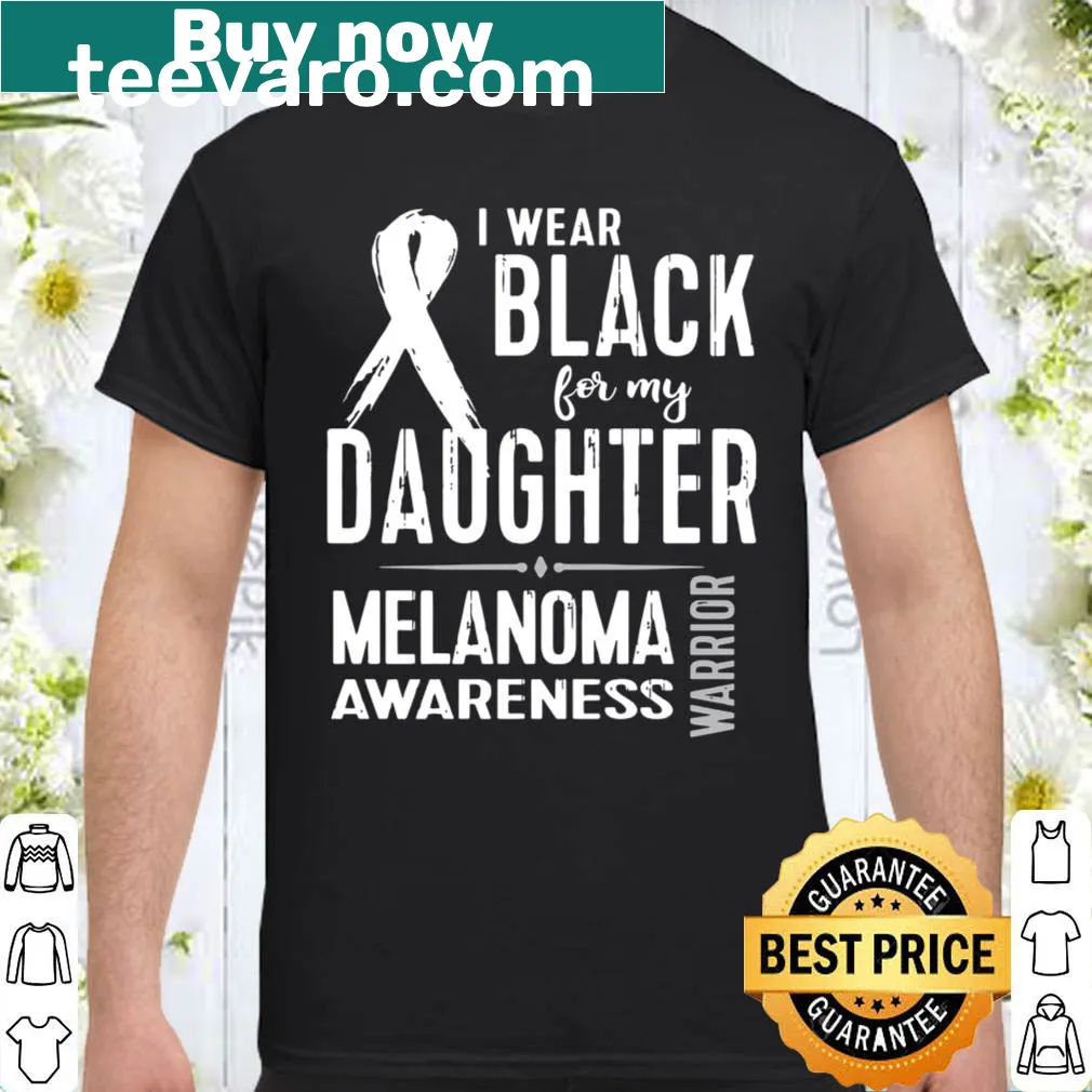 Awareness shirt for melanoma featuring a supportive message