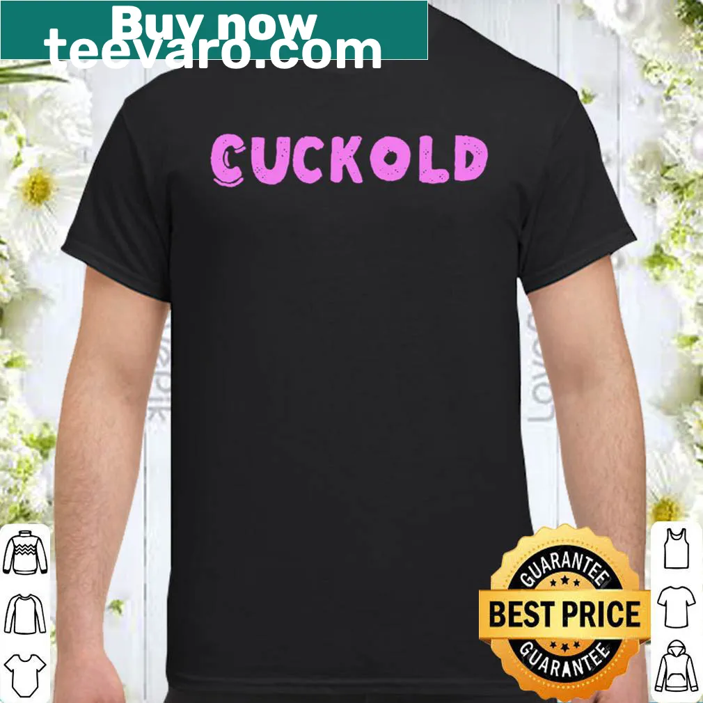 Shirt with bold 'Cuckold' lettering for men.