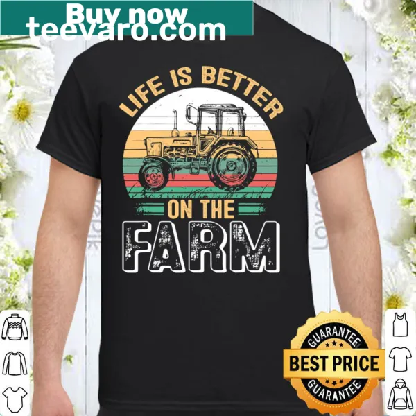 Funny farm life shirt with engaging typography