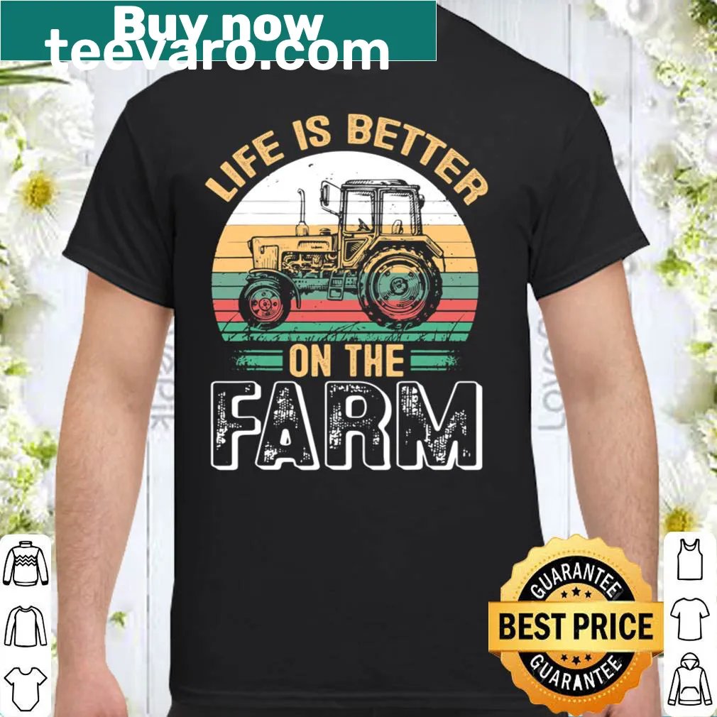 Funny farm life shirt with engaging typography