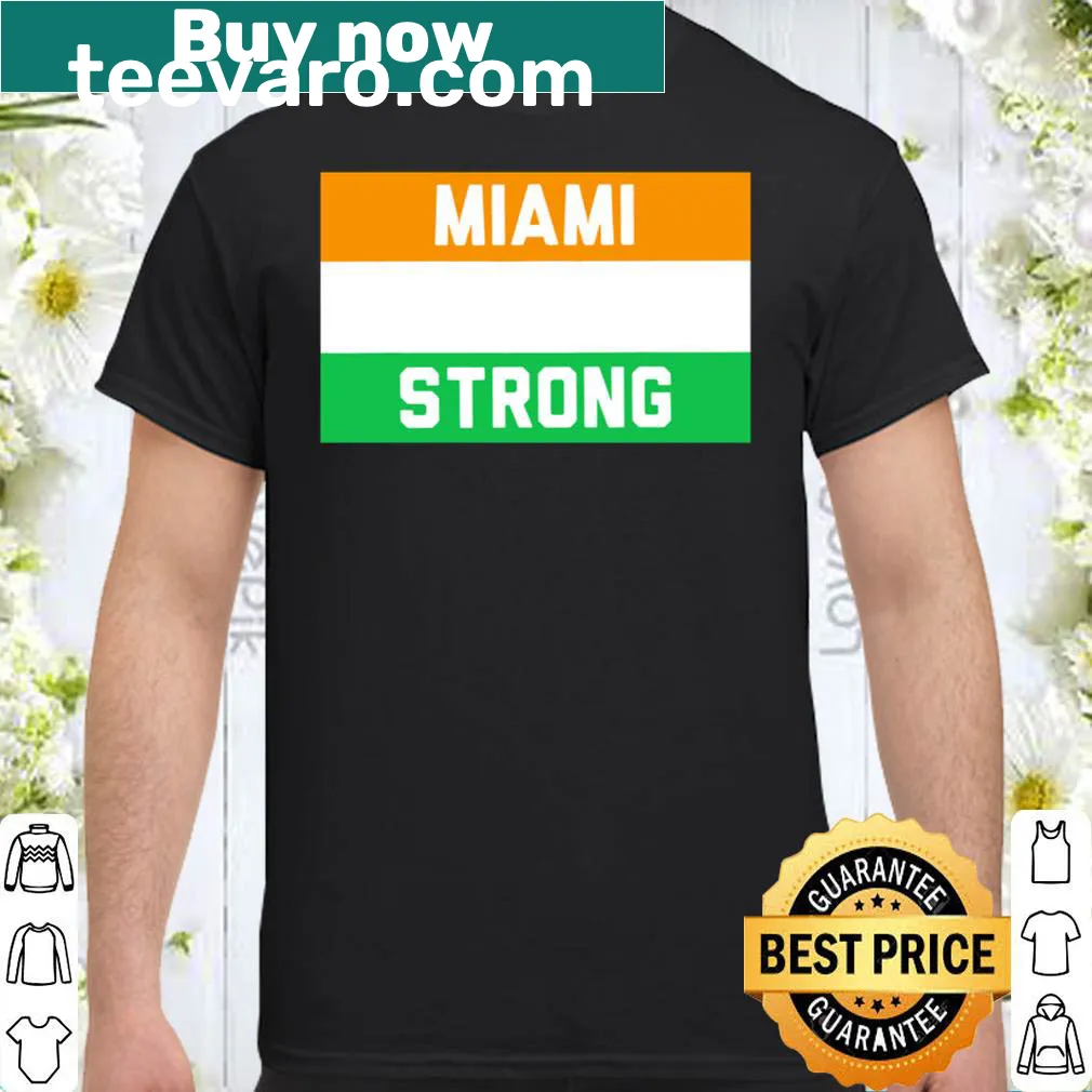 Proud Miami Strong T-shirt with bold text design