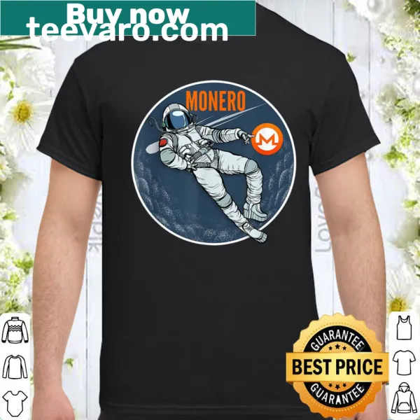 Monero Cryptocurrency shirt featuring Moon Man graphic