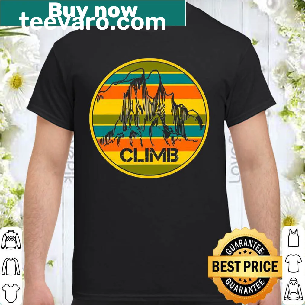 Illustration of mountain climbing with text