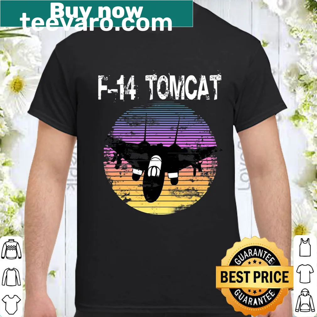 Navy Aircrew shirt featuring an illustration of the Tomcat F-14 fighter jet