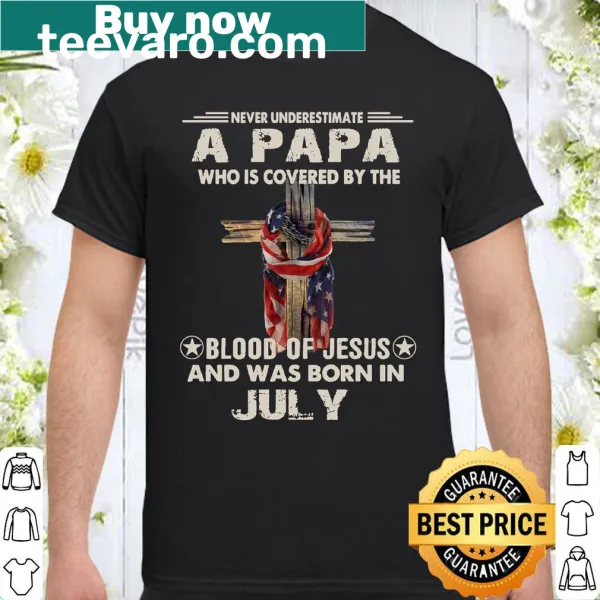 Inspirational shirt for dads with a faith-based message