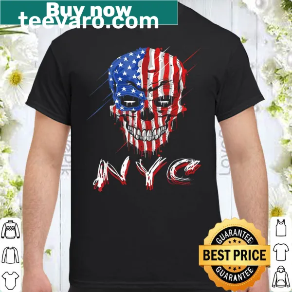 New York City themed shirt with artistic urban design