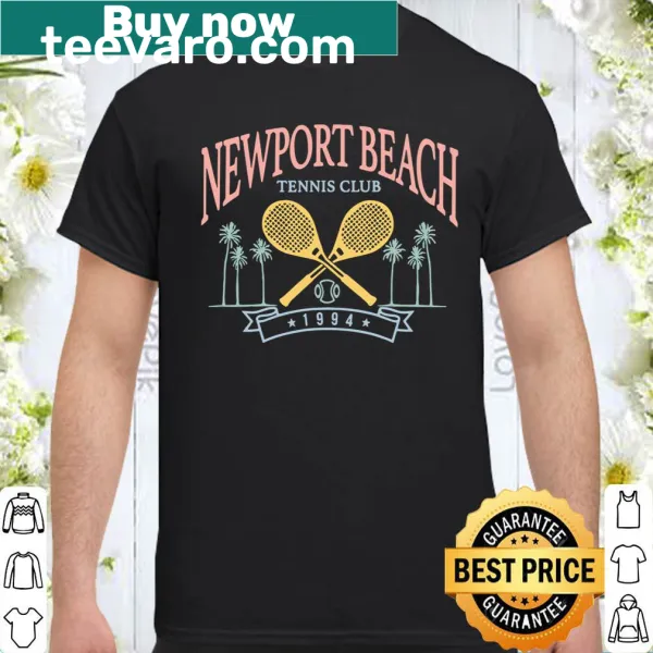 Tennis club shirt featuring crossed racquets design