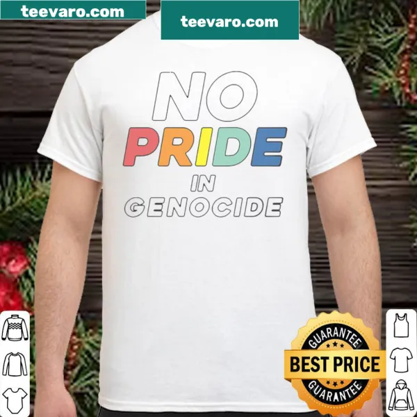 Impactful t-shirt with a strong message against genocide