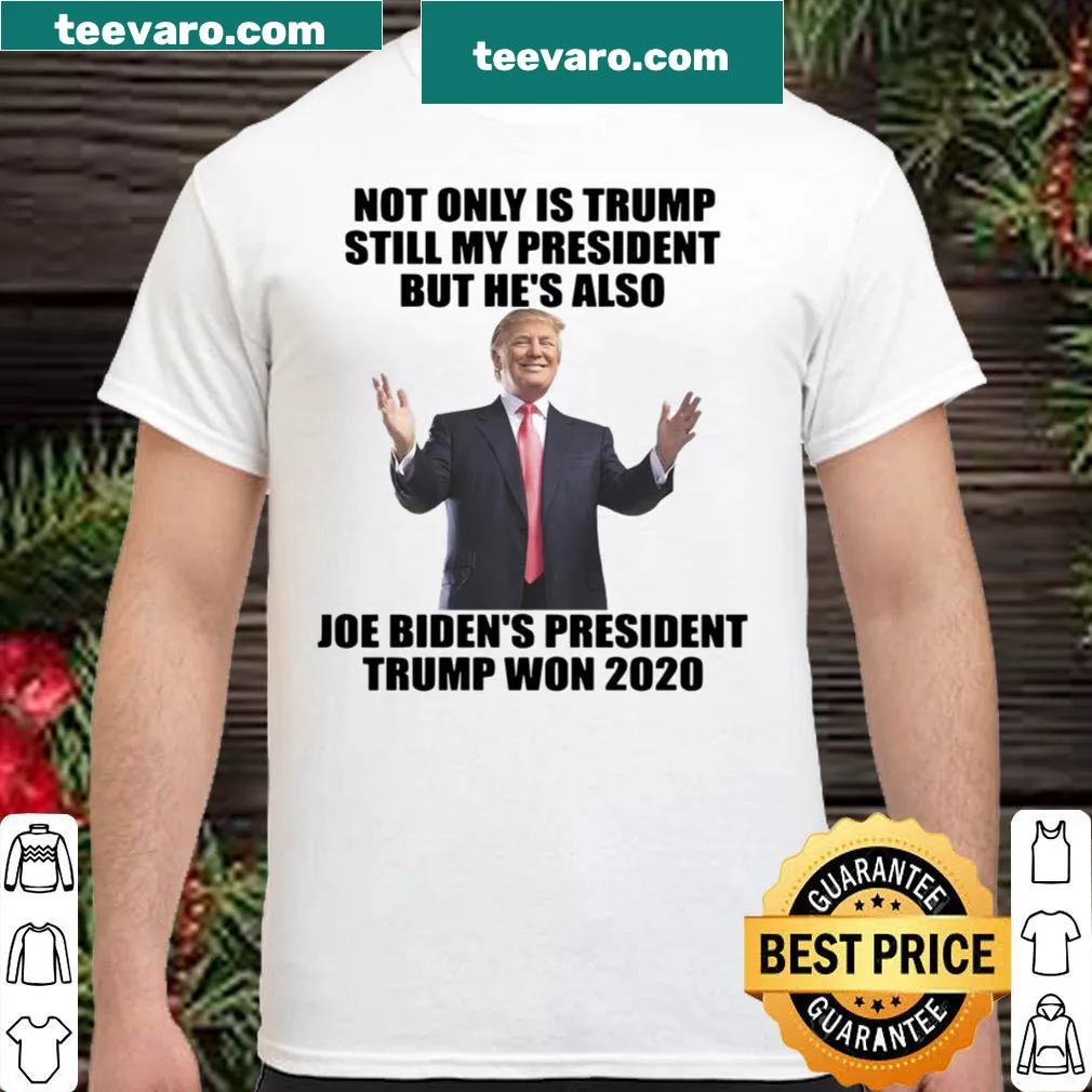 Humorous political t-shirt with text about Trump and Biden.