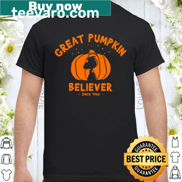 Nostalgic Halloween shirt celebrating the Great Pumpkin from Peanuts