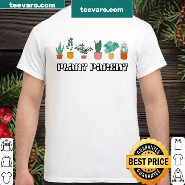 Vintage-style shirt celebrating plant parenthood and gardening.