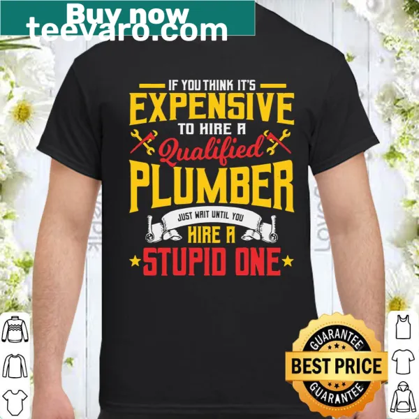 Plumbing design shirt with illustration on back