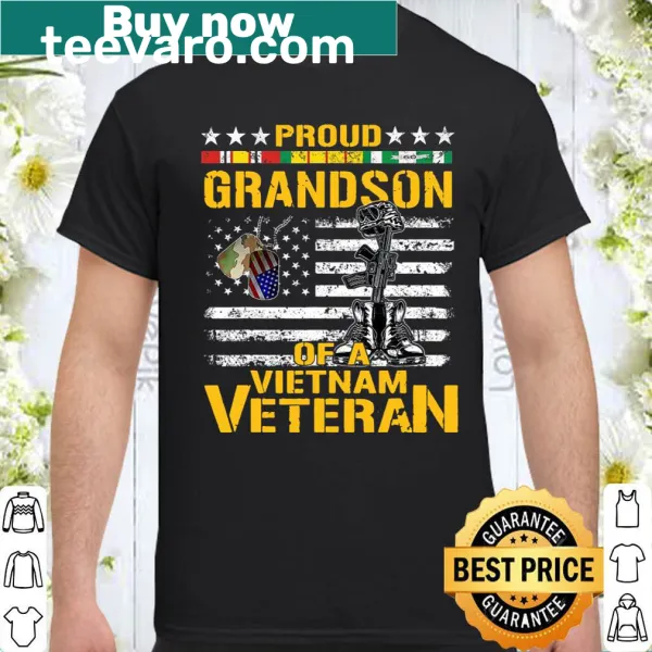 Proud grandson shirt honoring Vietnam veteran