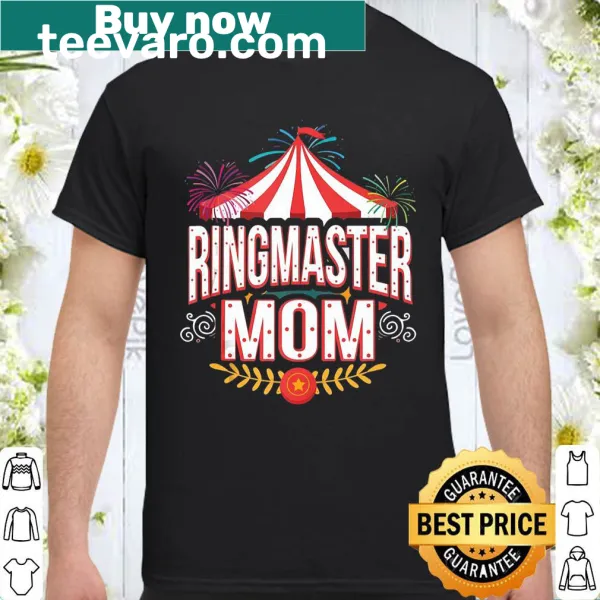 Vintage-style shirt with a circus ringmaster mom graphic