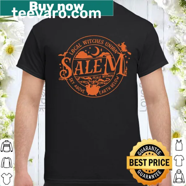 Cartoon Salem Witch design shirt for Halloween celebrations