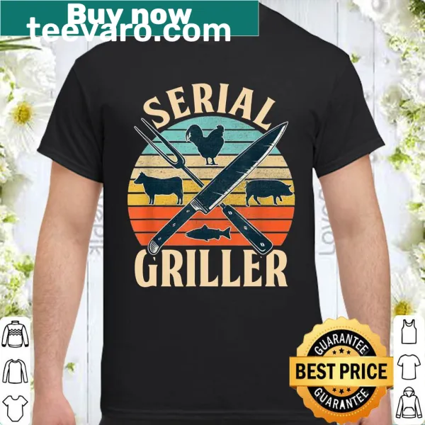 Bold text shirt for BBQ masters who love grilling