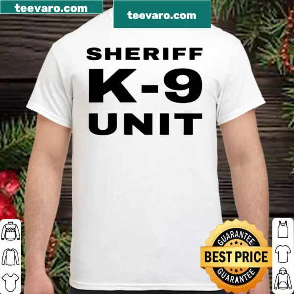 K-9 Unit badge emblem shirt for police dog handlers and supporters.