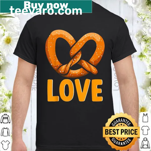Funny illustration of soft pretzels and honey mustard on a shirt