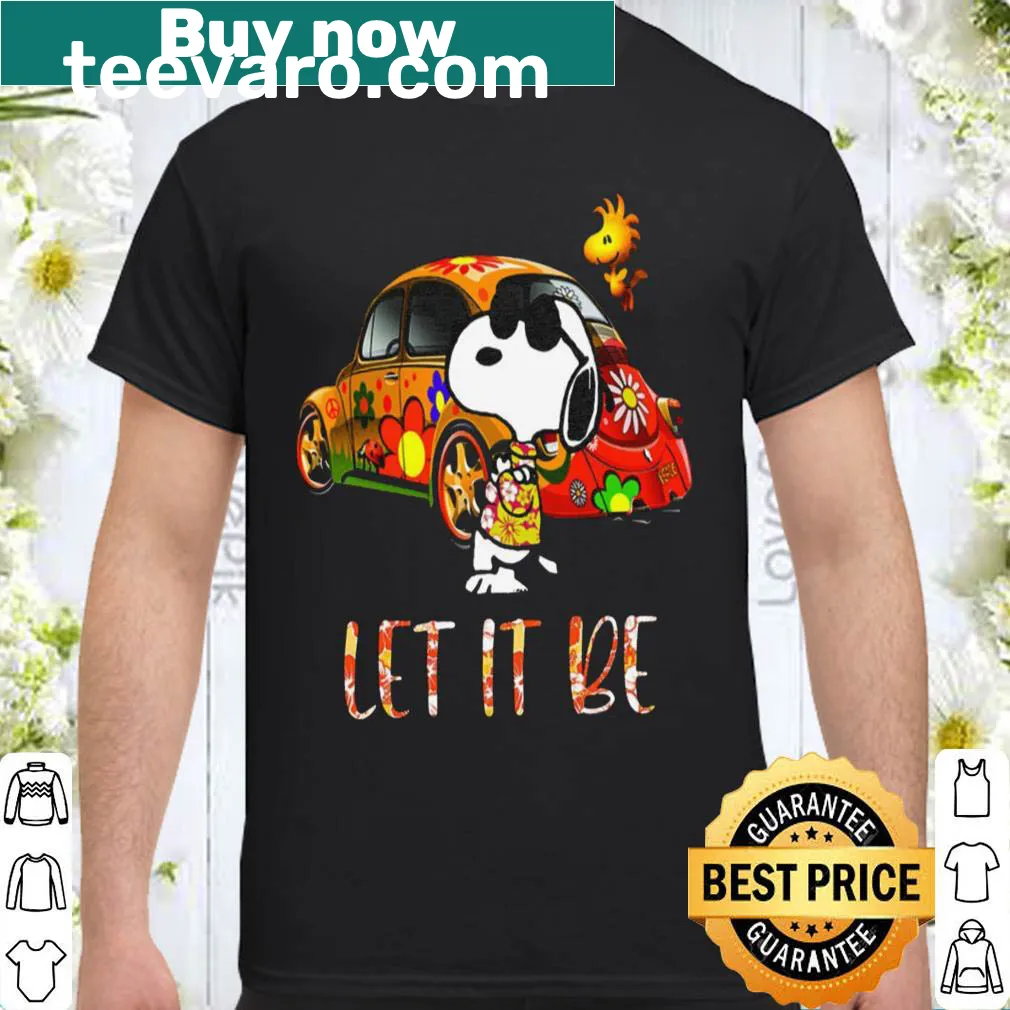 Snoopy graphic with text Let It Be