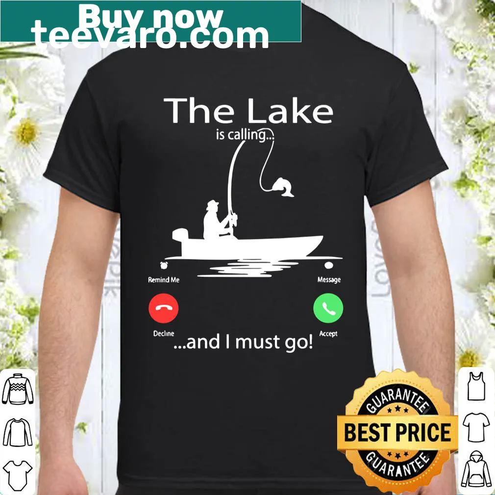 Shirt featuring a scenic graphic that expresses love for lakes