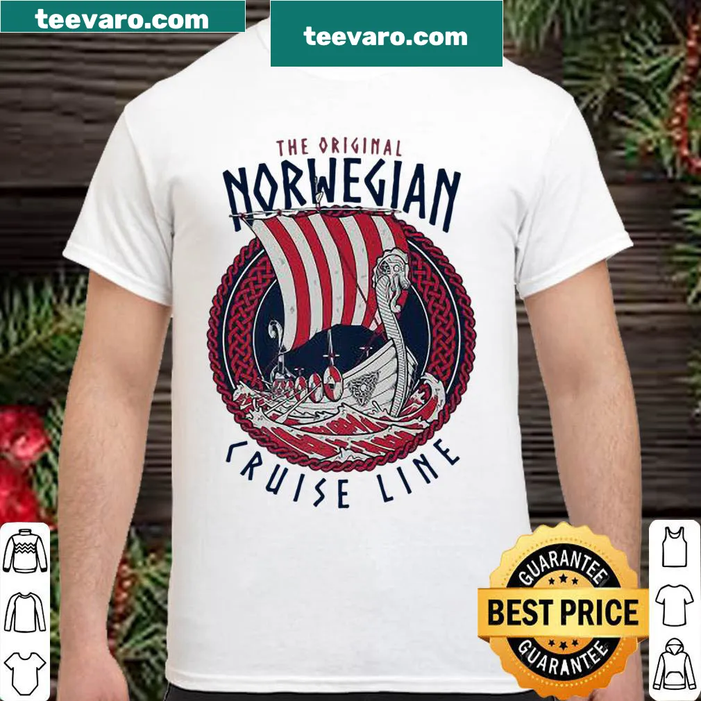 Humorous Viking ship illustration shirt