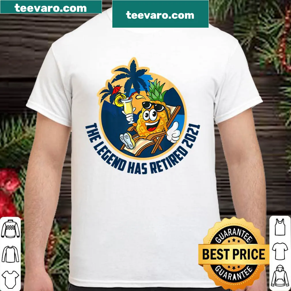 Funny retirement T-shirt with 'The Legend Has Retired 2021' text