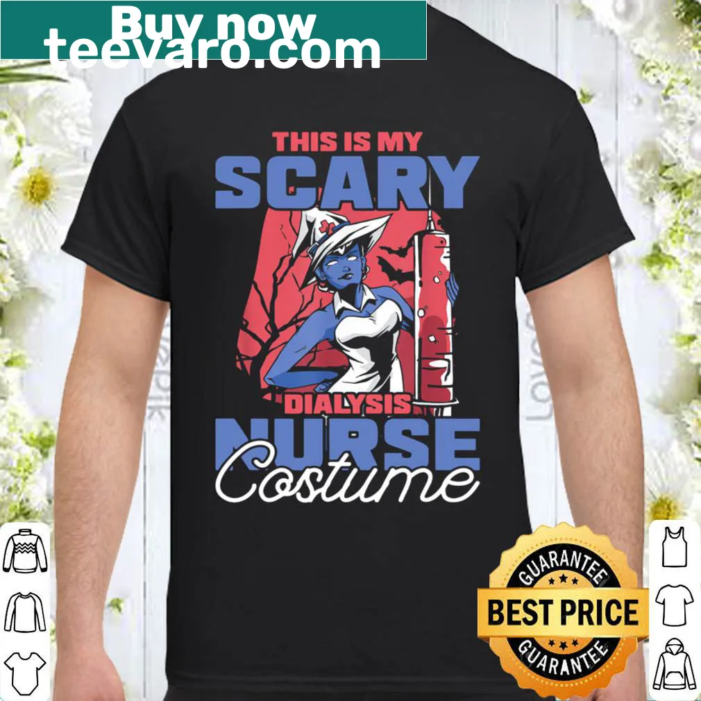 Halloween-themed shirt for dialysis nurses with humorous text