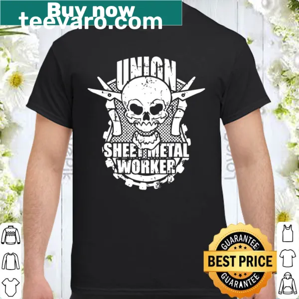Union sheet metal workers t-shirt with badge design