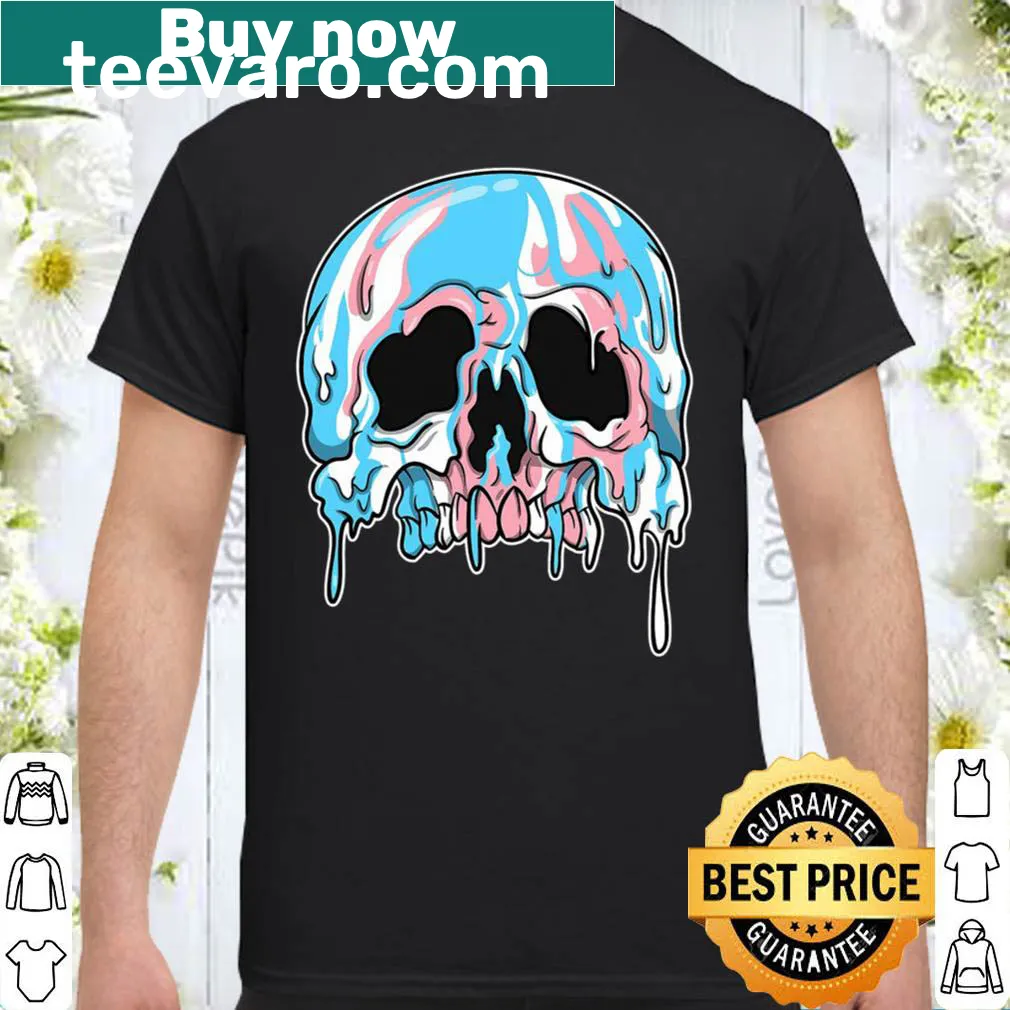 LGBTQ+ pride T-shirt with sugar skull and candle illustration