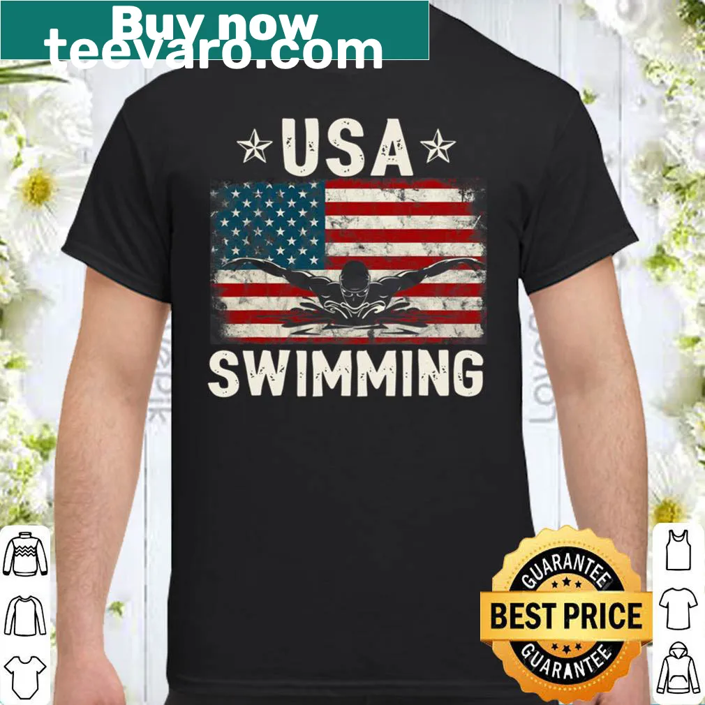 Vintage USA swimming team support shirt