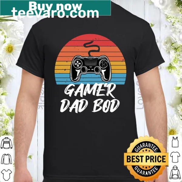 Vintage Dad Bod text on a humorous gaming sweatshirt