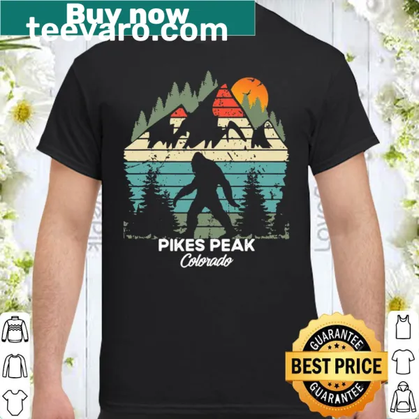 Retro-style Pikes Peak Colorado National Park t-shirt