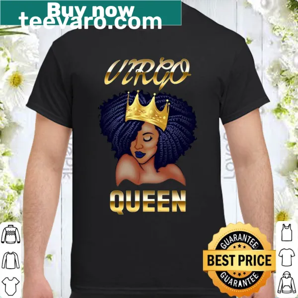 Playful Virgo Queen birthday t-shirt with zodiac graphic
