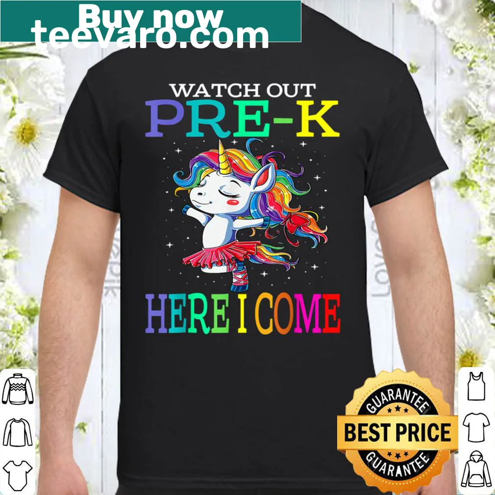 Cute unicorn-themed back-to-school t-shirt for kids
