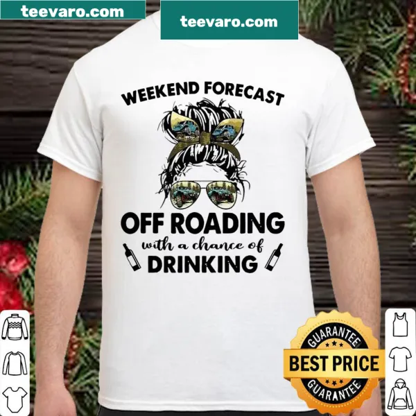 Playful mom t-shirt with humorous weekend forecast text