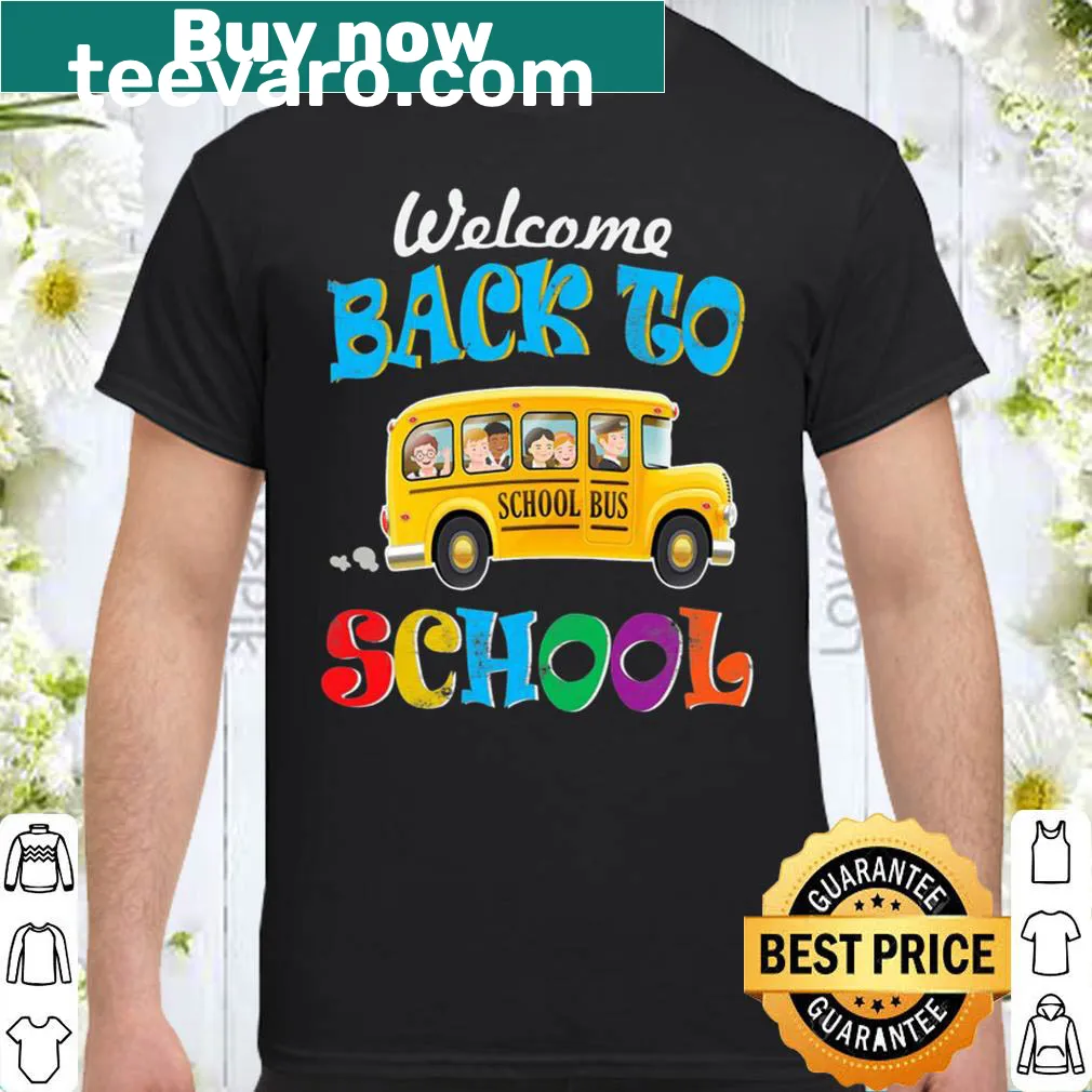 Back to school shirt for school bus drivers with bold lettering