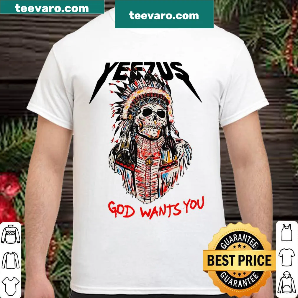 Bold Yeezus album inspired graphic shirt