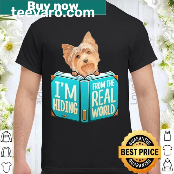 Adorable Yorkshire Terrier illustration on a humorous shirt