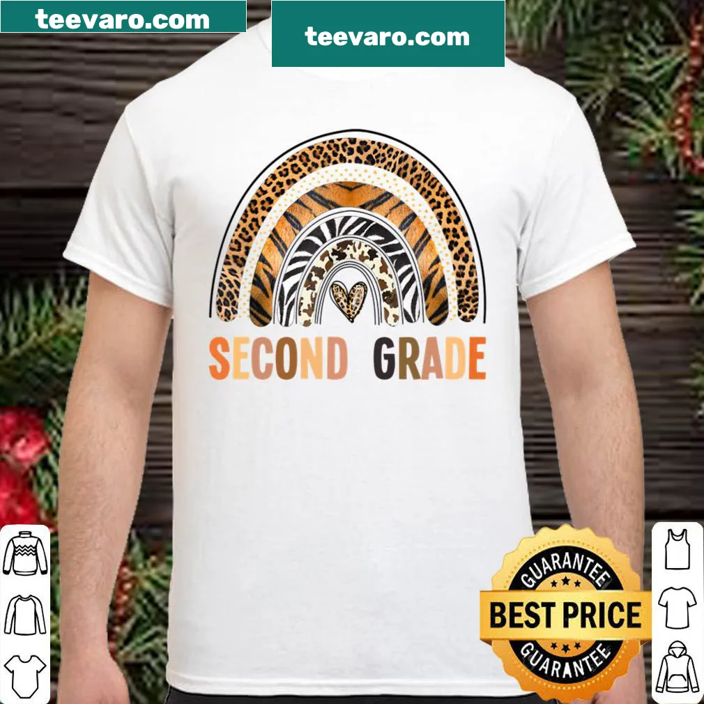 Colorful leopard skin shirt for 2nd grade teachers.