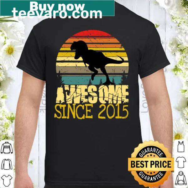 Dinosaur birthday t-shirt for a 6-year-old boy