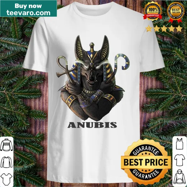 Shirt featuring an illustration of Anubis, the Egyptian god