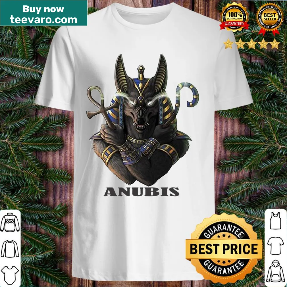 Shirt featuring an illustration of Anubis, the Egyptian god