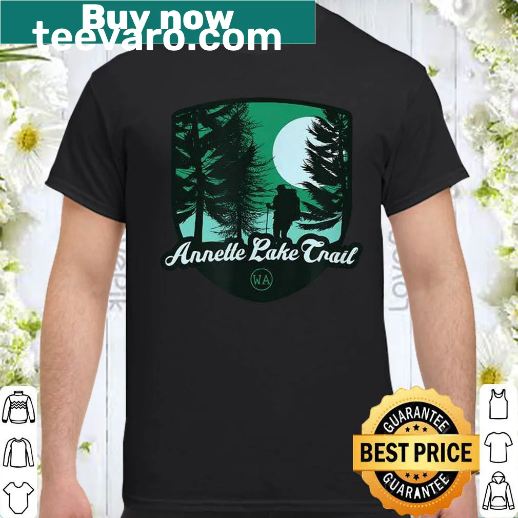 Shirt featuring a scenic graphic of Annette Lake Trail in Washington State