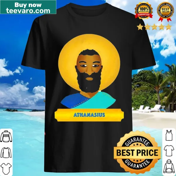 T-shirt featuring an artistic design of Athanasius for faith appreciation
