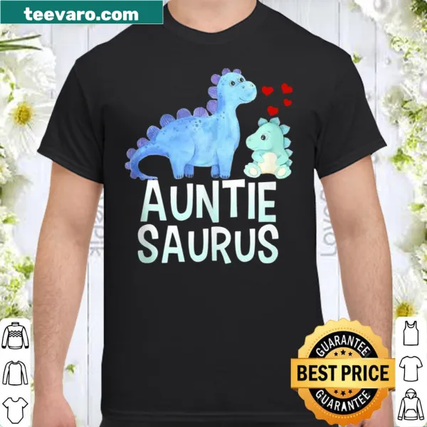 Cute Auntiesaurus t-shirt with dinosaur graphic for aunties