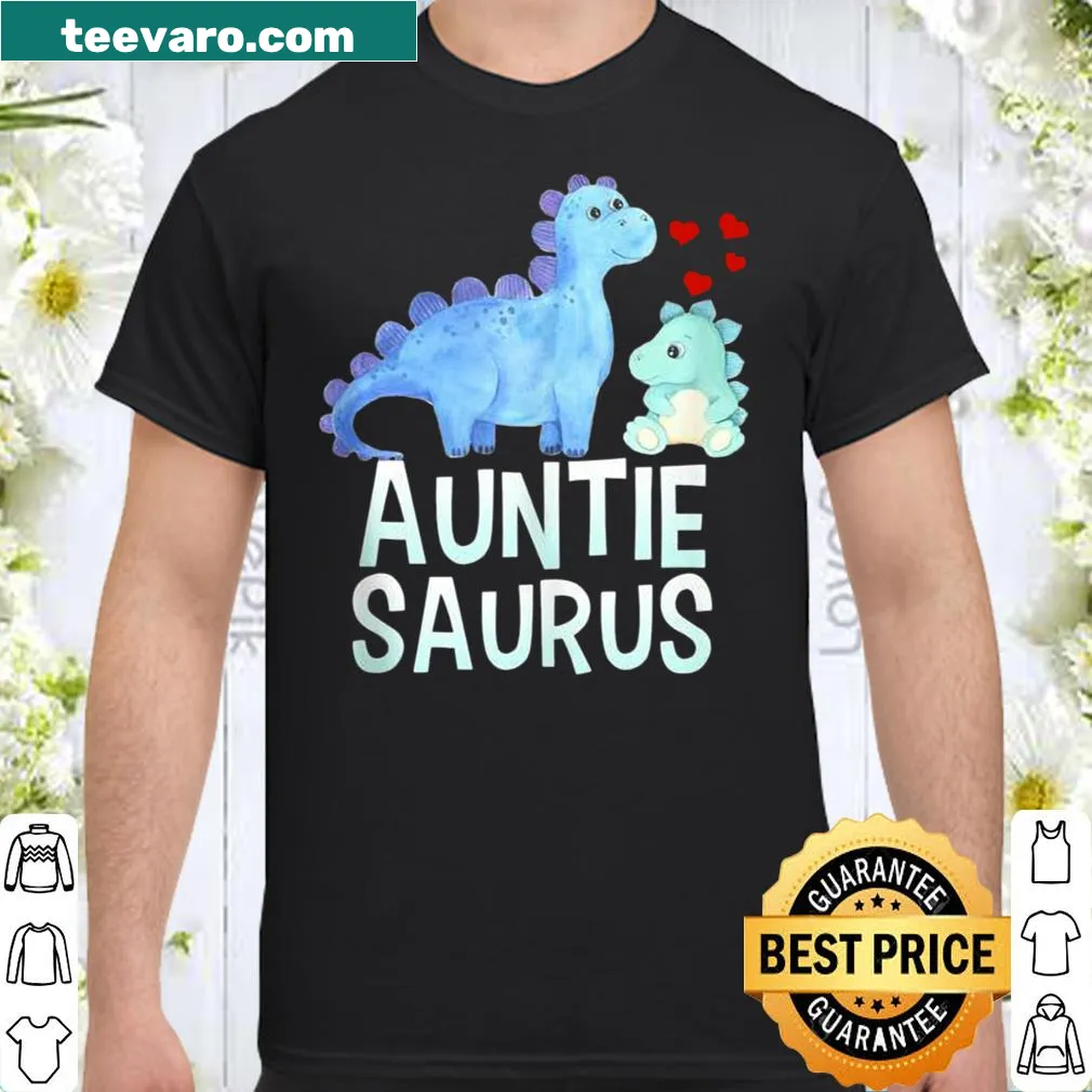 Cute Auntiesaurus t-shirt with dinosaur graphic for aunties