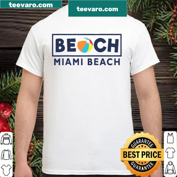 Beach-themed shirt with playful beach ball graphic