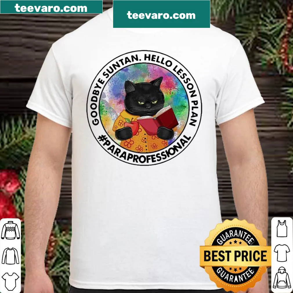 Paraprofessional-themed shirt with black cat graphic