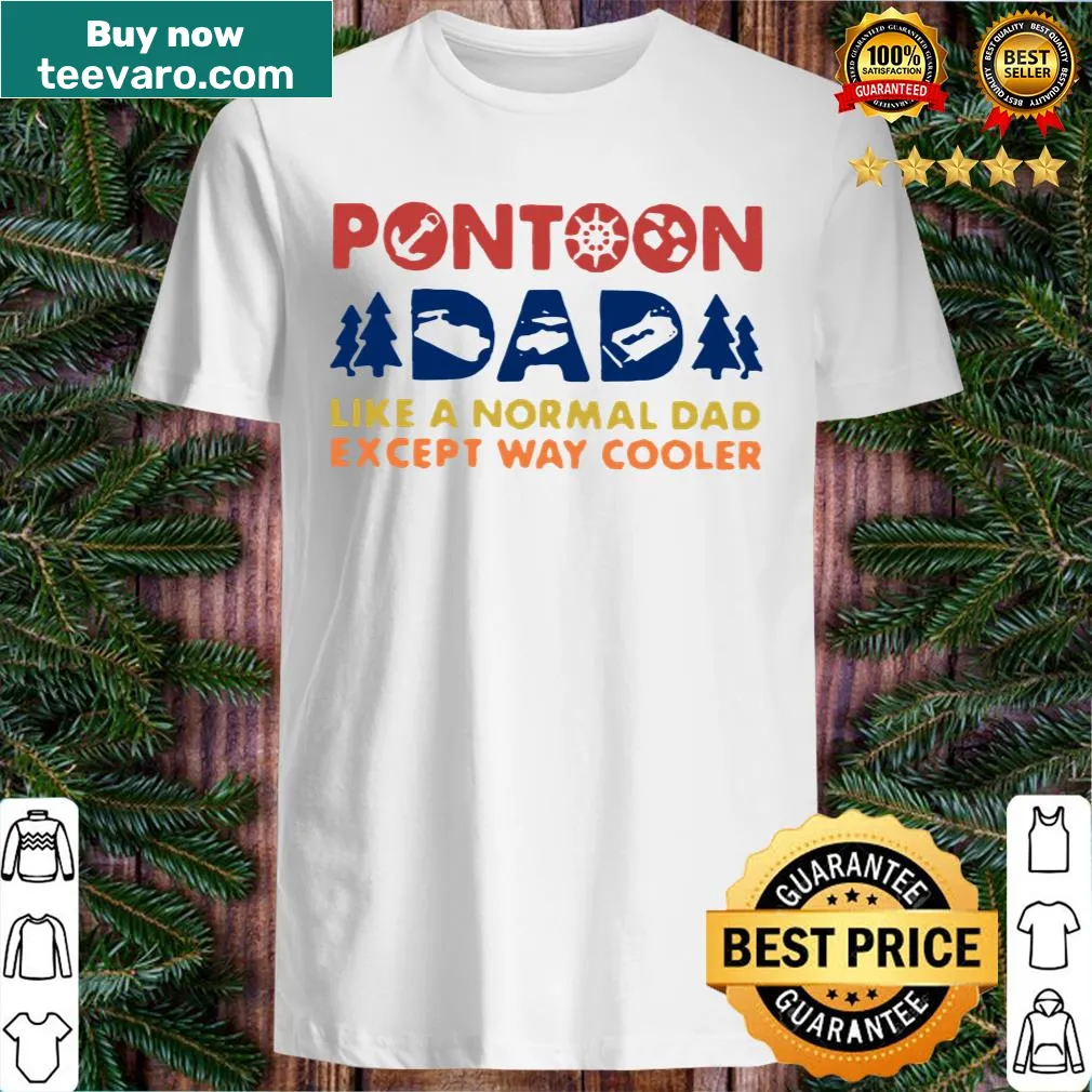 Playful typography T-shirt for boating dads with humor