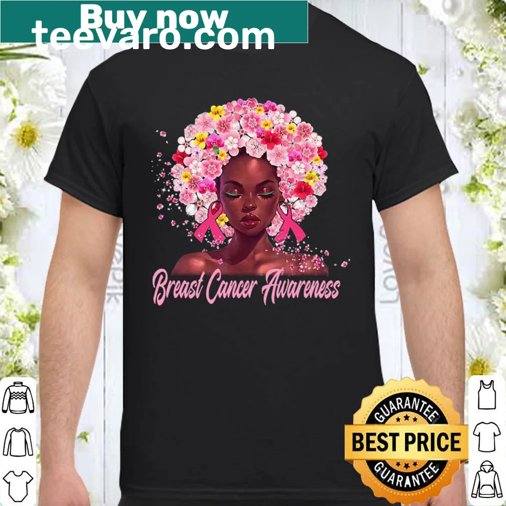 Breast Cancer Warrior shirt with empowering typography and imagery